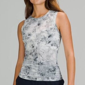 Lululemon Lightweight Jersey Tank Top, Aquila Rhino Grey Multi (A7GM), Sz 4